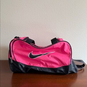 Nike Pink and Black Sports Bag